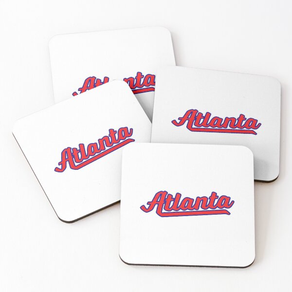 Item preview, Atlanta GA | Retro Sports Script Logo | Red and Blue designed and sold by retroready.