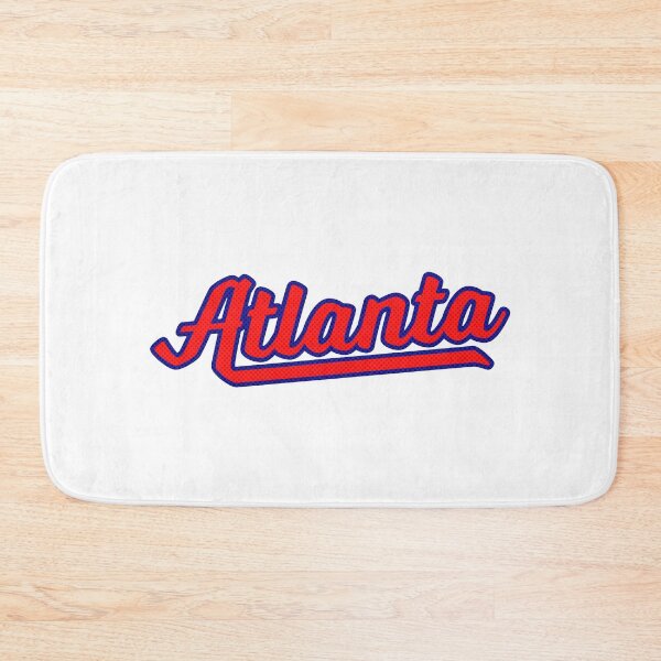 Item preview, Atlanta GA | Retro Sports Script Logo | Red and Blue designed and sold by retroready.