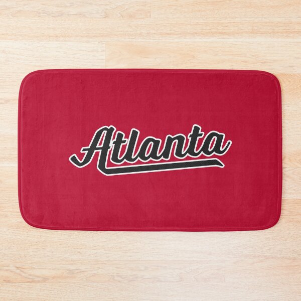 Item preview, Atlanta GA | Retro Sports Script Logo | Black and White designed and sold by retroready.