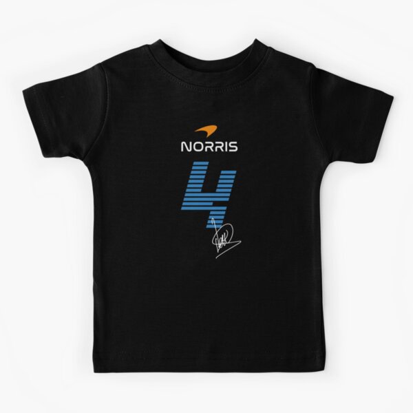 Norris F1 T-Shirt Enfant - Noir 100% Coton