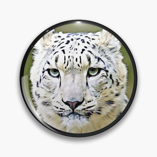Item preview, Snow Leopard Portrait designed and sold by RevolutionInPaint.