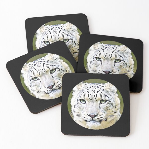 Item preview, Snow Leopard Portrait designed and sold by RevolutionInPaint.