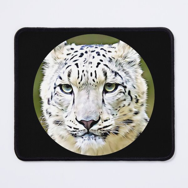 Item preview, Snow Leopard Portrait designed and sold by RevolutionInPaint.