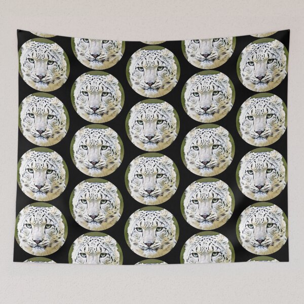 Item preview, Snow Leopard Portrait designed and sold by RevolutionInPaint.