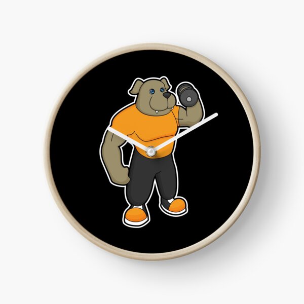 Item preview, Dog at Fitness with Dumbbell designed and sold by Snabdesign84.