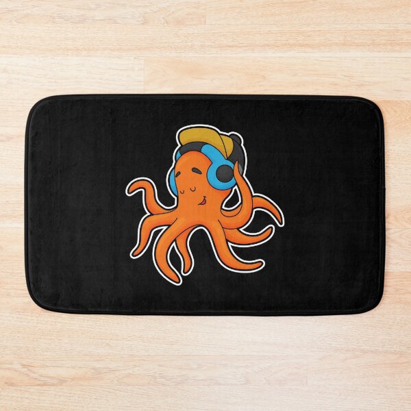 Item preview, Octopus at Music with Headphone designed and sold by Snabdesign84.