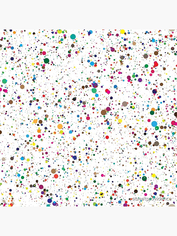Disover colorful paint splatter confetti Premium Matte Vertical Poster