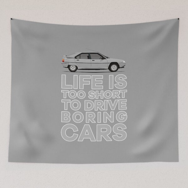 Item preview, Life is too short to drive boring cars - BX - red - sw designed and sold by knappidesign.