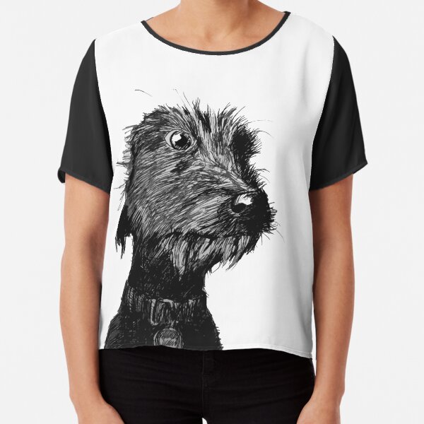 Dog Chiffon Top
