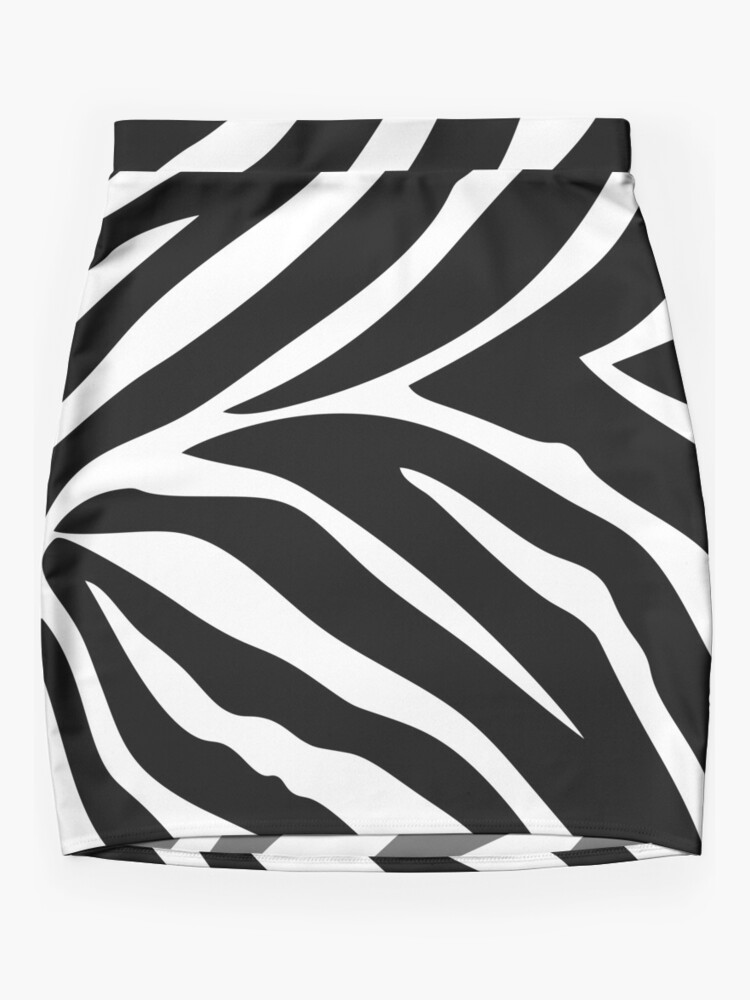 Zebra Pattern Mini Skirt