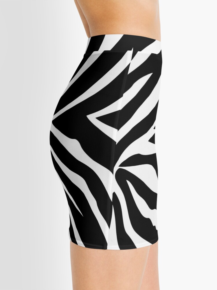 Zebra Pattern Mini Skirt