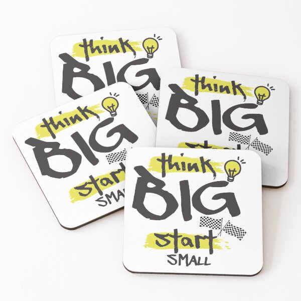 Item preview, Think Big Start Small Motivational quote gift for friend designed and sold by OUSSAMAVIP.
