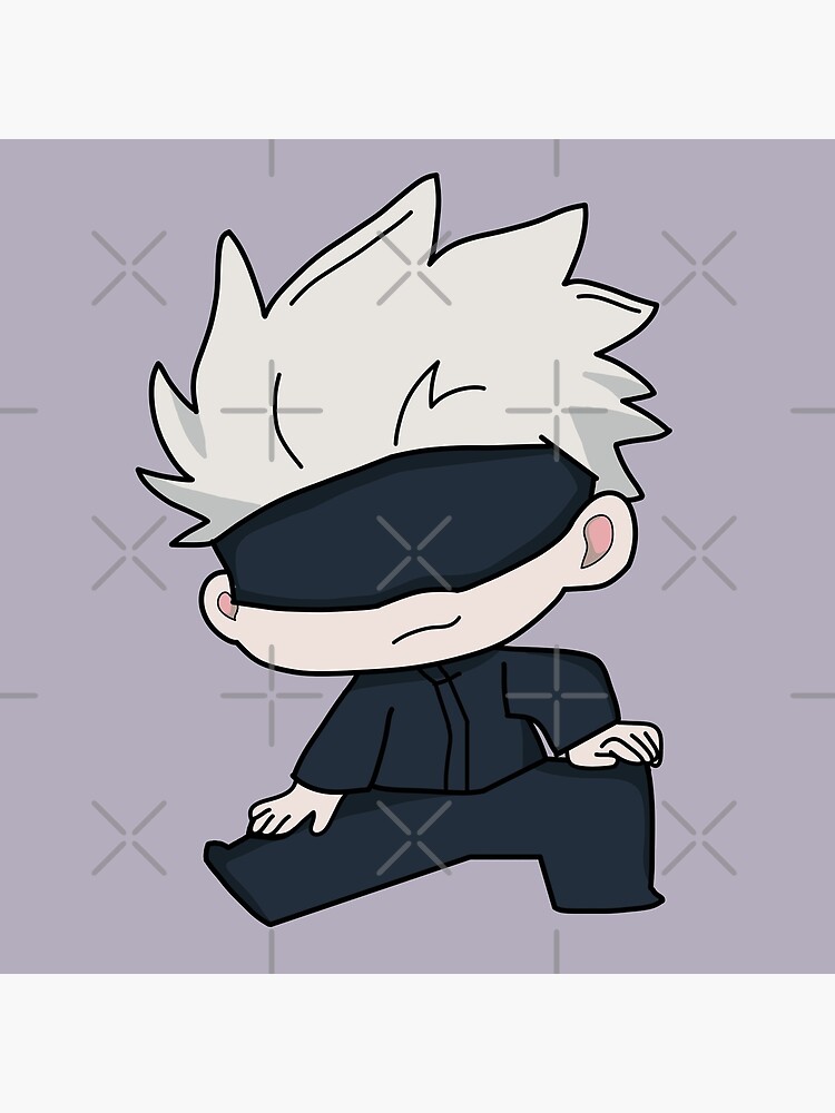 Chibi Satoru Gojo Jujutsu Kaisen Sticker By Theplum Palette My Xxx Hot Girl