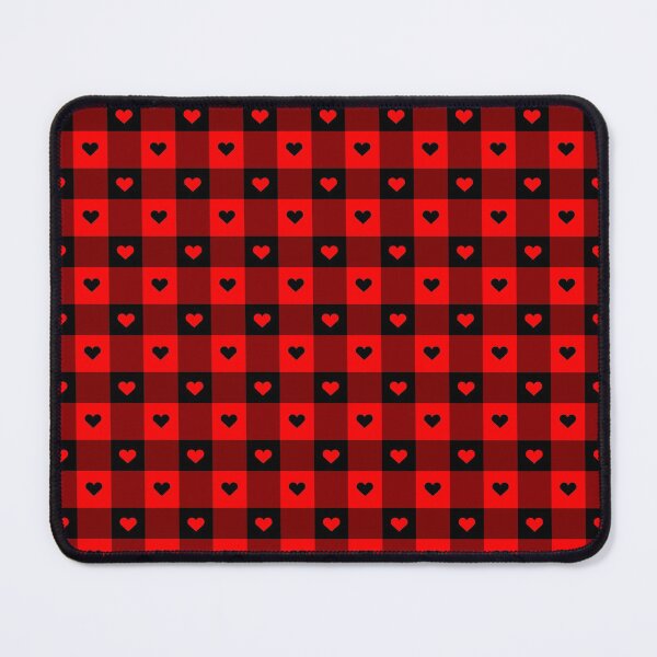 Aperçu de l'œuvre Motif à carreaux mignon Buffalo étoilé avec des coeurs créée et vendue par Versatill.