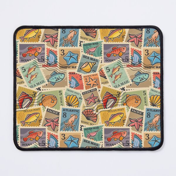 Item preview, Marine Life Postage Stamps designed and sold by Vector Scout Lab.