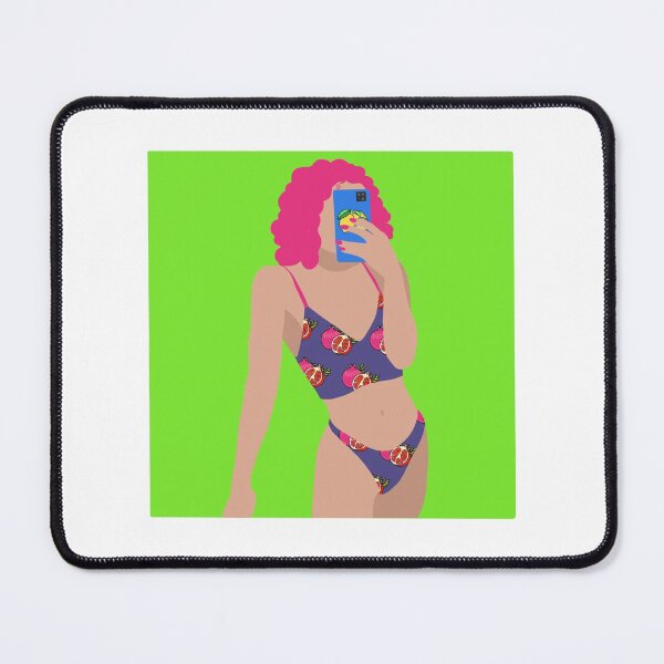 Item preview, Girl on green background designed and sold by Ulyana Trehubava.