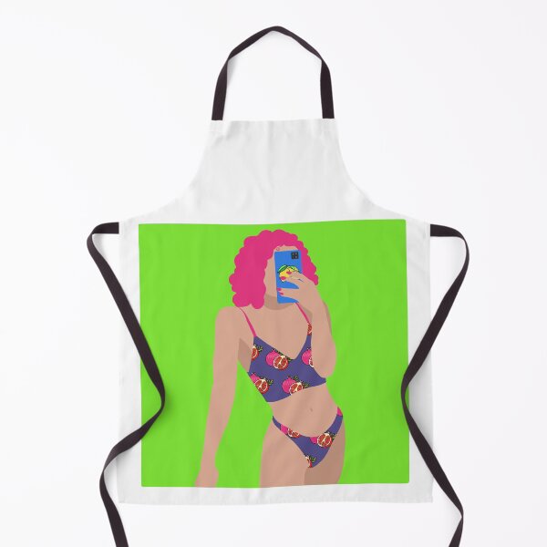 Item preview, Girl on green background designed and sold by Ulyana Trehubava.