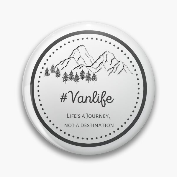 Item preview, Vanlife - Life's a Journey, not a Destination - Black text designed and sold by aliveinmiddle.