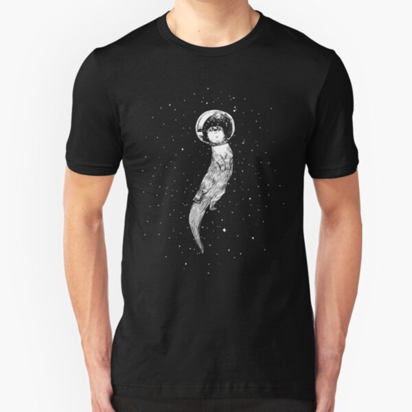 Drifting in Otter Space (best for color) Slim Fit T-Shirt
