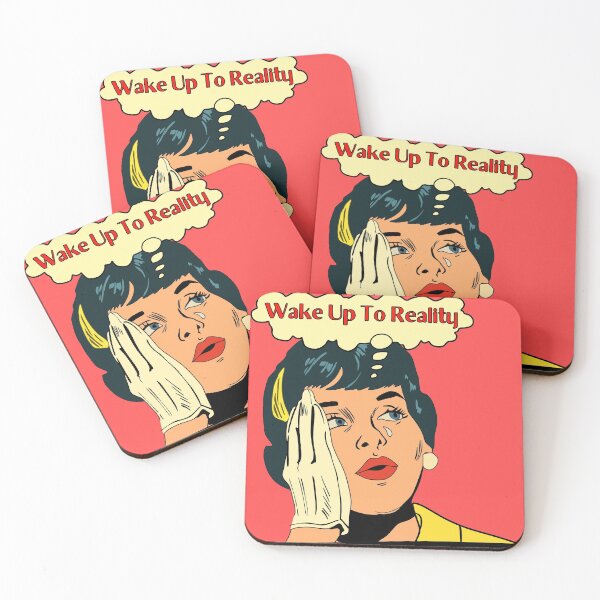 Item preview, Wake up to Reality Crying Comic Girl Funny Saying Comicbook designed and sold by Imakeyouhappy.
