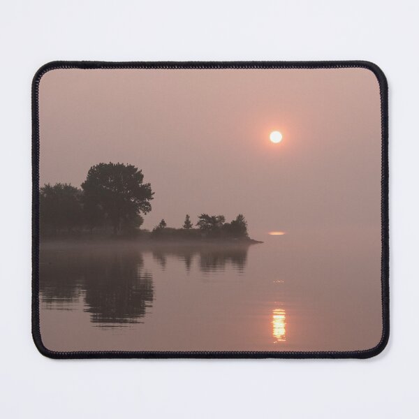 Item preview, Silky Pink Sunrise - Soft Fog Shimmer on the Lake designed and sold by Georgia Mizuleva.