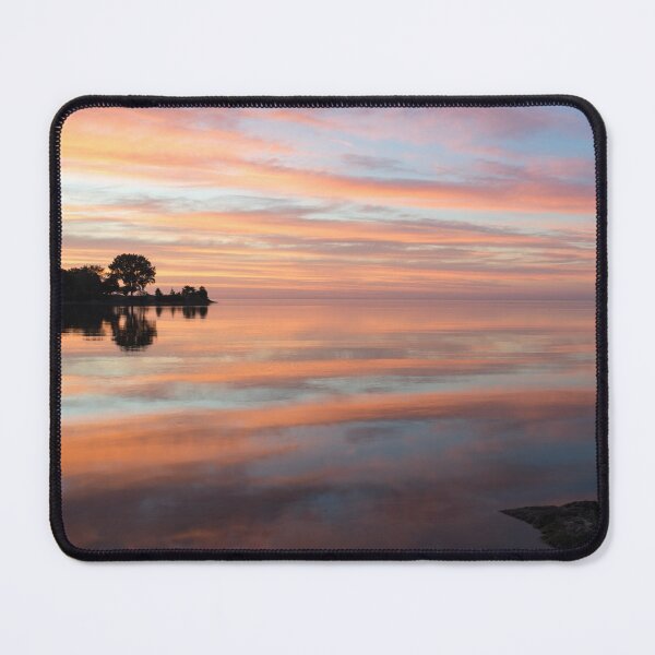 Item preview, Multicolored Brushstrokes - Silky Sunrise on Lake Ontario designed and sold by Georgia Mizuleva.