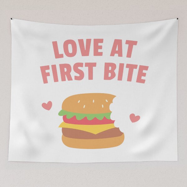 Item preview, Love At First Bite Burger With Bite Marks designed and sold by rustydoodle.