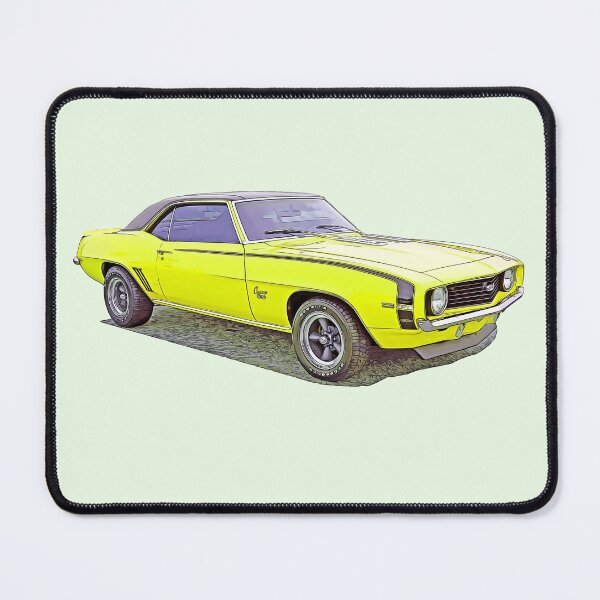 Item preview, Camaro retro yellow stylish car designed and sold by MikaelSh.