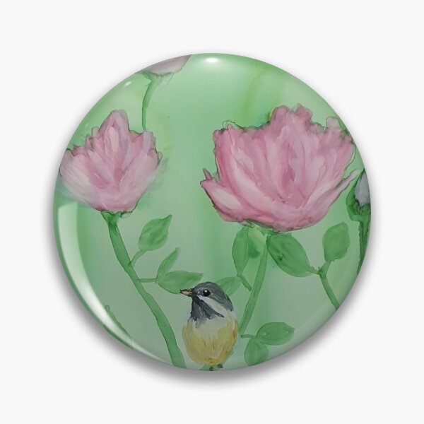 Item preview, Sparrow in the roses designed and sold by DaisyMaeInkArt.