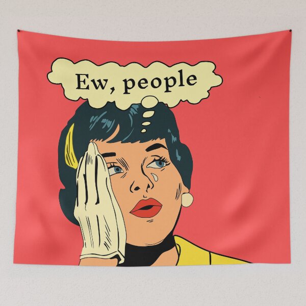 Item preview, EW People Crying Comic Girl Funny Saying Comicbook designed and sold by Imakeyouhappy.