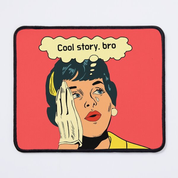 Item preview, Cool Story Bro Crying Comic Girl Funny Saying Comicbook designed and sold by Imakeyouhappy.