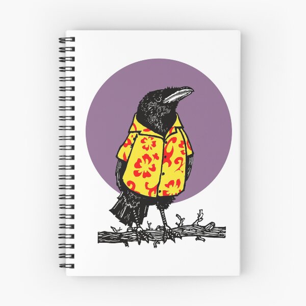 Item preview, Hawaiian Shirted Crow on Purple designed and sold by LiquoriceLino.