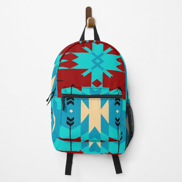 Item preview, Brown blue tribal shapes designed and sold by lalylaura.