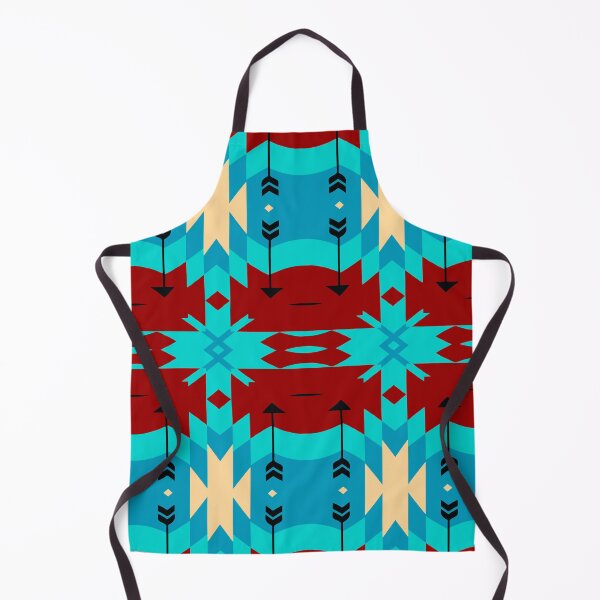 Item preview, Brown blue tribal shapes designed and sold by lalylaura.