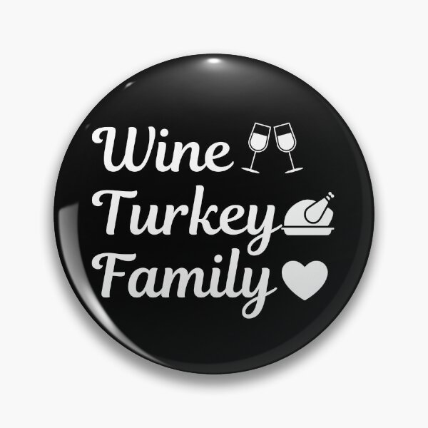 Item preview, WTF Wine Turkey Family (white text)- Funny Thanksgiving - Gift with thanksgiving humor designed and sold by CaitU.
