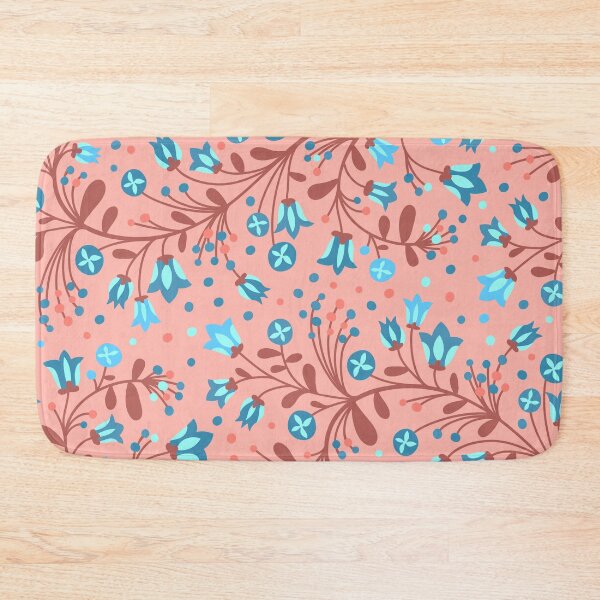 Item preview, Blue Bells Floral Pattern designed and sold by nouveaudecor.