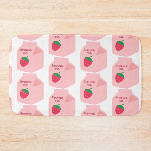 Item preview, Cute pink strawberry milk bottle designed and sold by citrinesparkles.