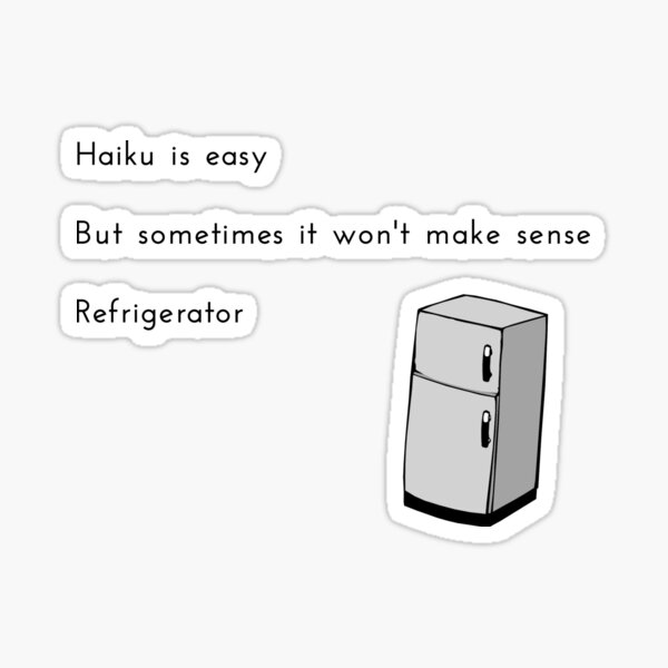 Haiku Senryu Sticker