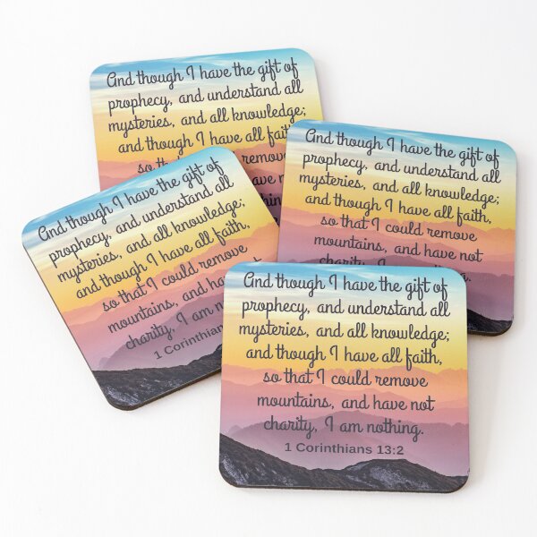 Item preview, 1 Corinthians 13:2 KJV designed and sold by Caregiverology.