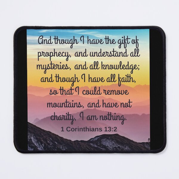 Item preview, 1 Corinthians 13:2 KJV designed and sold by Caregiverology.