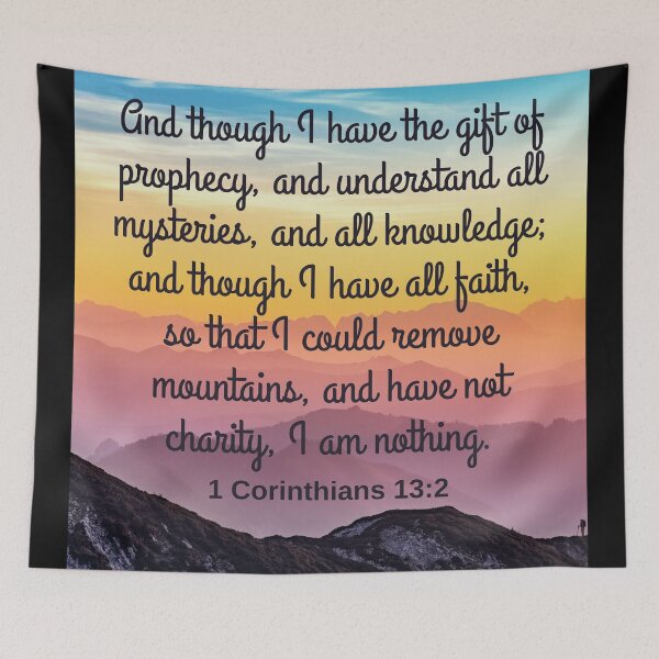 Item preview, 1 Corinthians 13:2 KJV designed and sold by Caregiverology.
