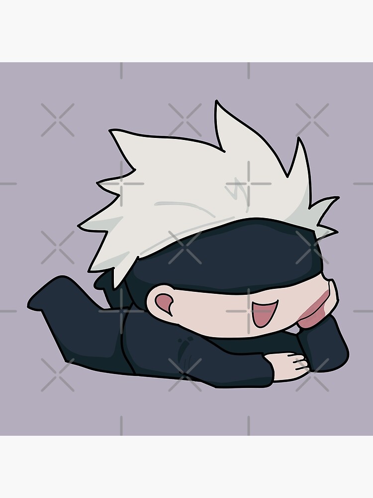 Chibi Satoru Gojo Jujutsu Kaisen Poster By Theplum Palette Redbubble