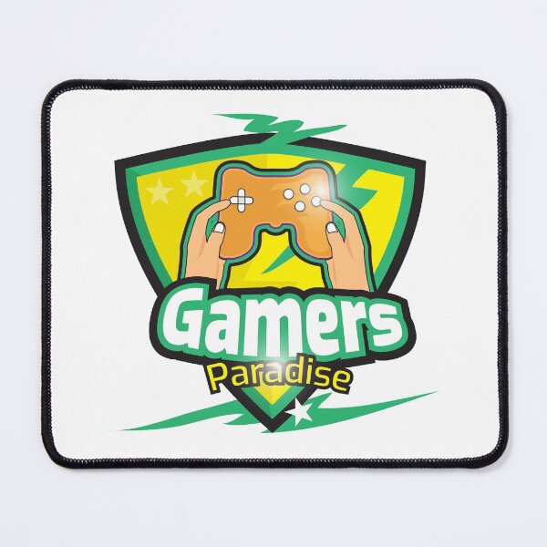 Item preview, Gamers Paradise written e-sport shield graphic designed and sold by feel-free-store.