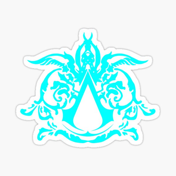 Assassins Creed Minimalistische Gaming-Logo-Grafik Sticker