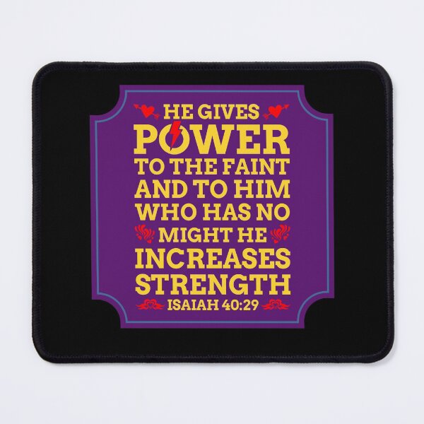 Item preview, He Gives Power To The Faint designed and sold by Prayingwarrior.