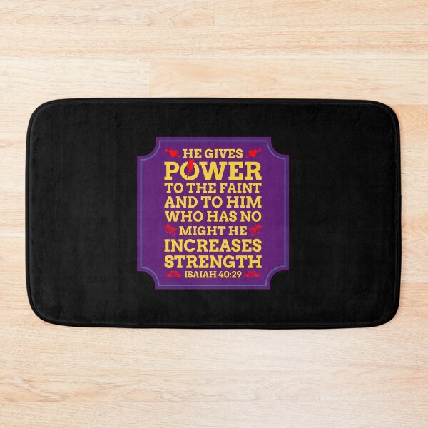 Item preview, He Gives Power To The Faint designed and sold by Prayingwarrior.