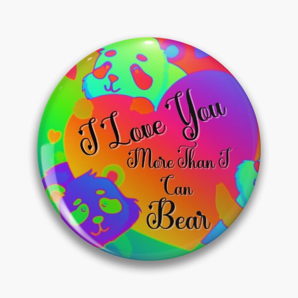 Item preview, Rainbow Panda I Love You More Than I Can Bear designed and sold by Wheeler-Styl3.