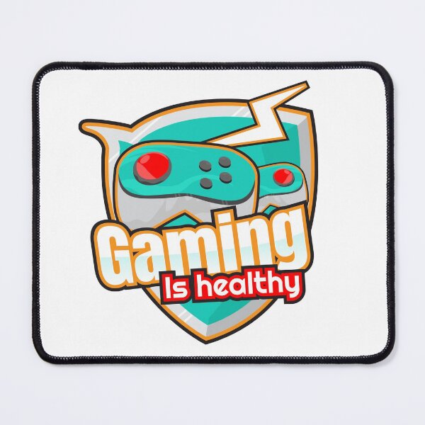 Item preview, Gaming Is healthy written e-sport shield graphic designed and sold by feel-free-store.
