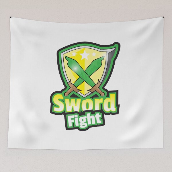 Item preview, Sword Fight written e-sport shield graphic designed and sold by feel-free-store.