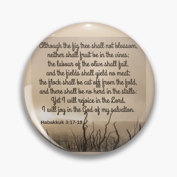 Item preview, Habakkuk 3:17-18 KJV designed and sold by Caregiverology.